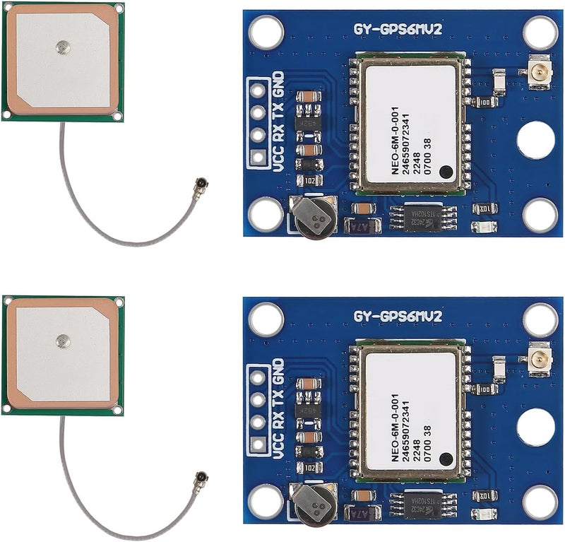 Coliao 2pcs GY-NEO6MV2 NEO-6M GPS Module NEO6MV2 with Flight Control EEPROM MWC APM2.5 Large Antenna for EEPROM APM 2.5 - Image 1